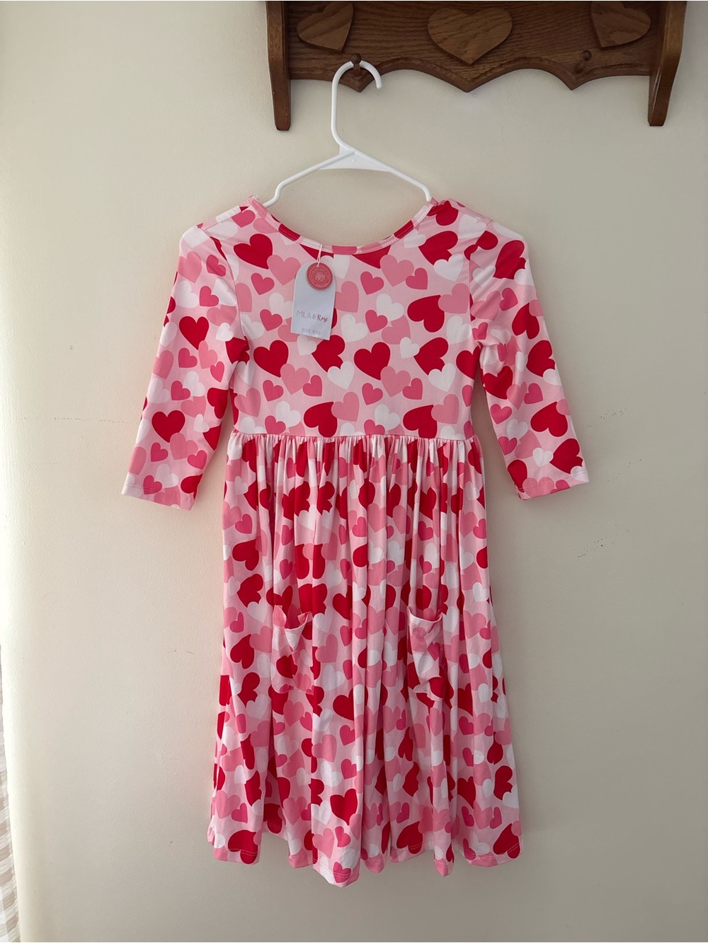 NWT Mila & Rose Be Mine Pocket Twirl Dress Size 9-10